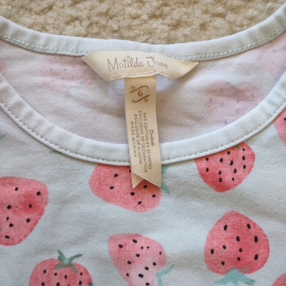 Matilda Jane Size 6 Strawberry Dress & Socks - Picture 2 of 9